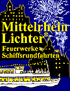 Mittelrhein Lichter Schiffsrundfahrt Feuerwerk